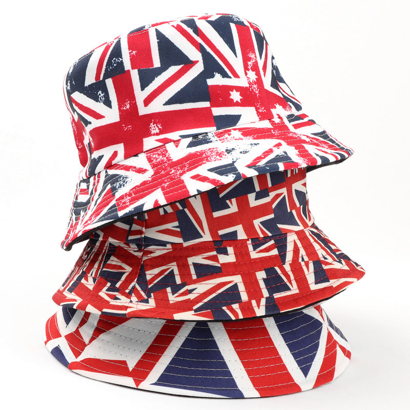Printed Reversible Fisherman Hat, Unisex Sun Hat