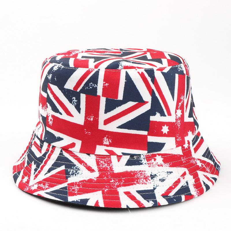 Printed Reversible Fisherman Hat, Unisex Sun Hat