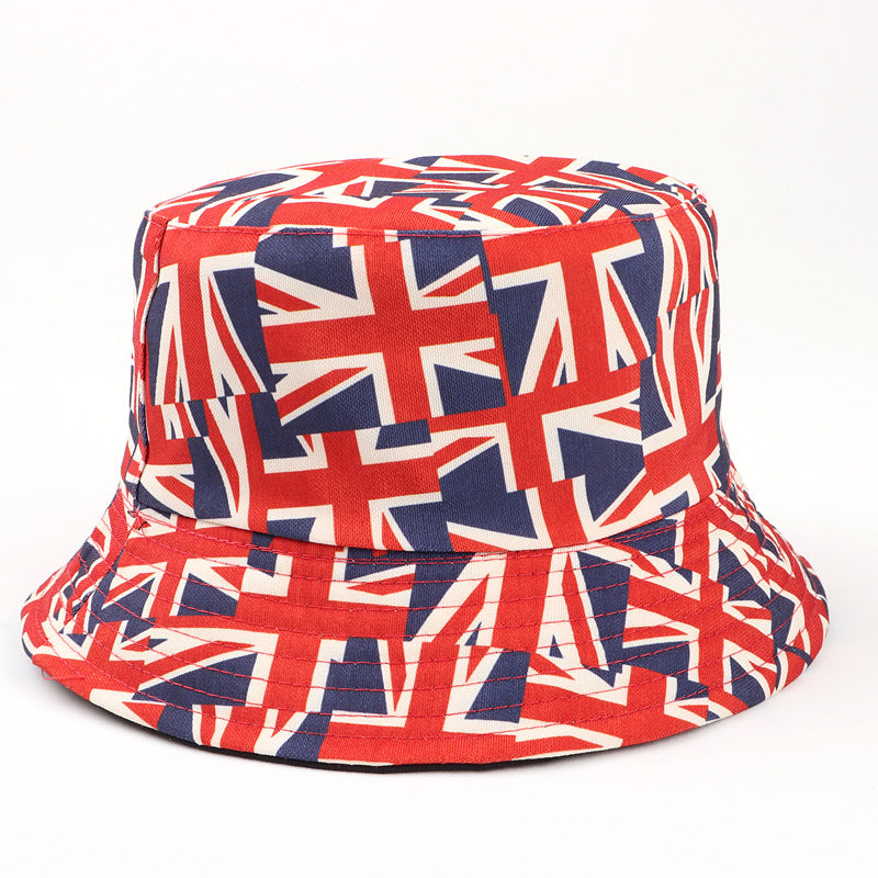 Printed Reversible Fisherman Hat, Unisex Sun Hat