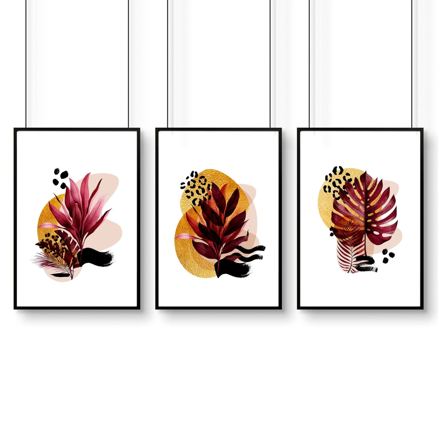 Prints for bedroom | set of 3 wall art