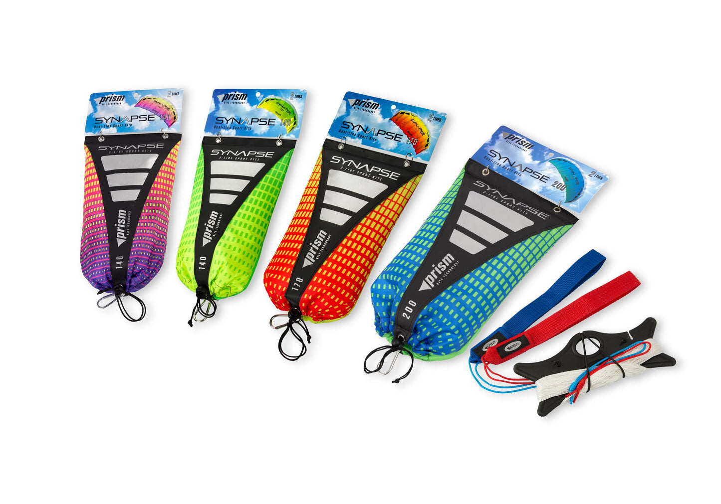 Prism Synapse 140 Dual-Line Parafoil Kite | Ideal Entry-Level Kiting for Kids & Adults – Plasma