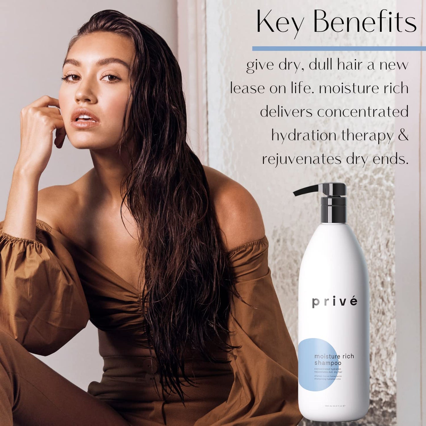 Prive Moisture Rich Shampoo – Extreme Hydration with Shea Butter | Color Safe