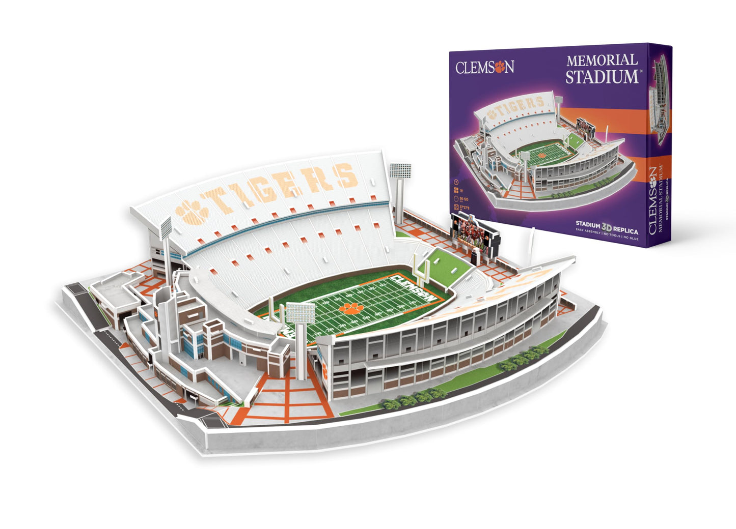 Pro-Lion 3D Jigsaw Puzzle Memorial Stadium – 94 Pieces | NCAA Football Gift for Ages 7+
