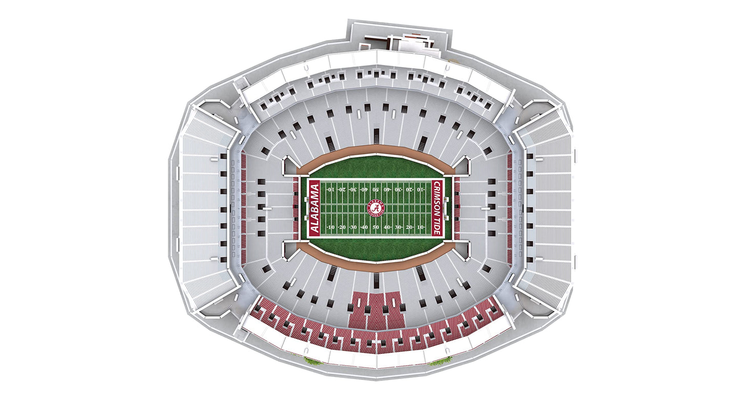 Pro-Lion Bryant-Denny Stadium 3D Puzzle – 139 Pieces | Official Alabama Crimson Tide Gift