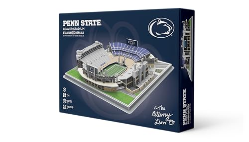 Pro-Lion Beaver Stadium 3D Jigsaw Puzzle – 134 Pieces | Penn State Nittany Lions NCAA Building Kit