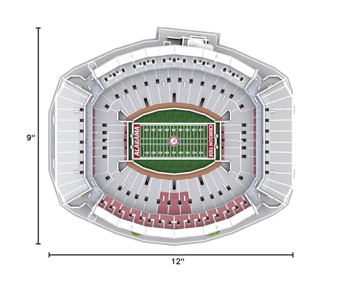 Pro-Lion Bryant-Denny Stadium 3D Puzzle – 139 Pieces | Official Alabama Crimson Tide Gift