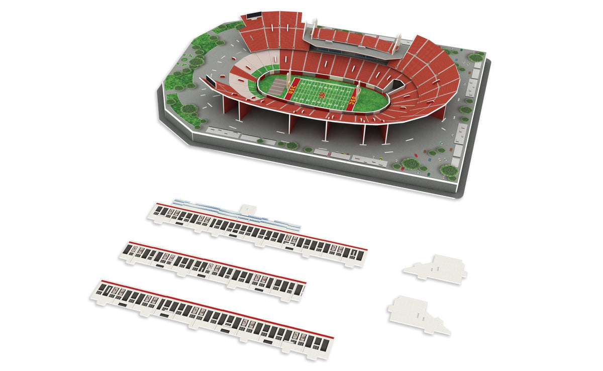 Pro-Lion 3D Jigsaw Puzzle Los Angeles Memorial Coliseum – 136 Pieces | 2 Hour Build Time | USC Football Gift