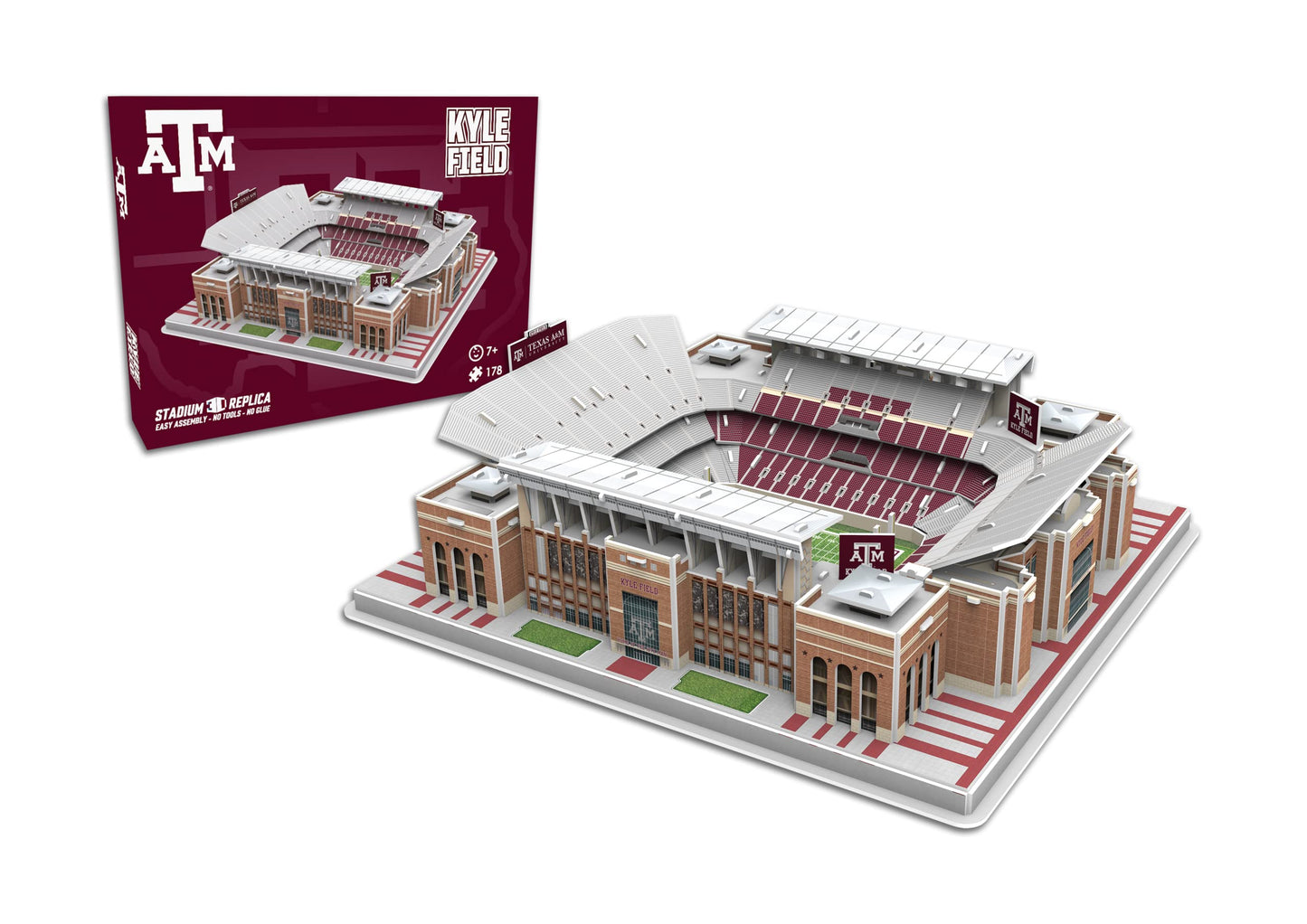 Pro-Lion Kyle Field 3D Jigsaw Puzzle – 178 Pieces | Officially Licensed Stadium Model