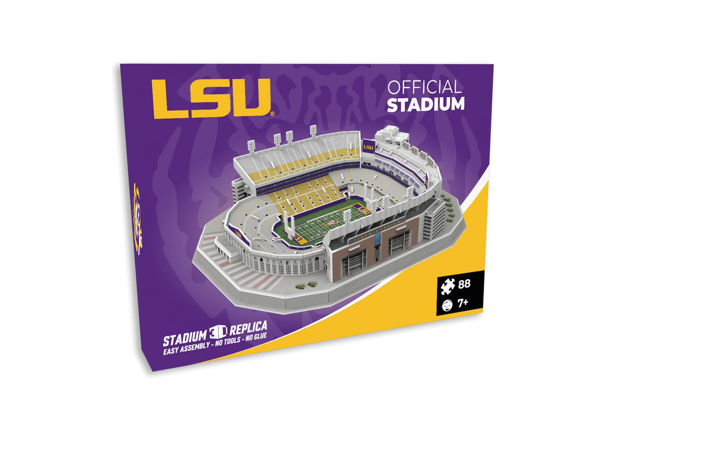 Pro-Lion Tiger Stadium 3D Jigsaw Puzzle – 88 Pieces | LSU Tigers Gift