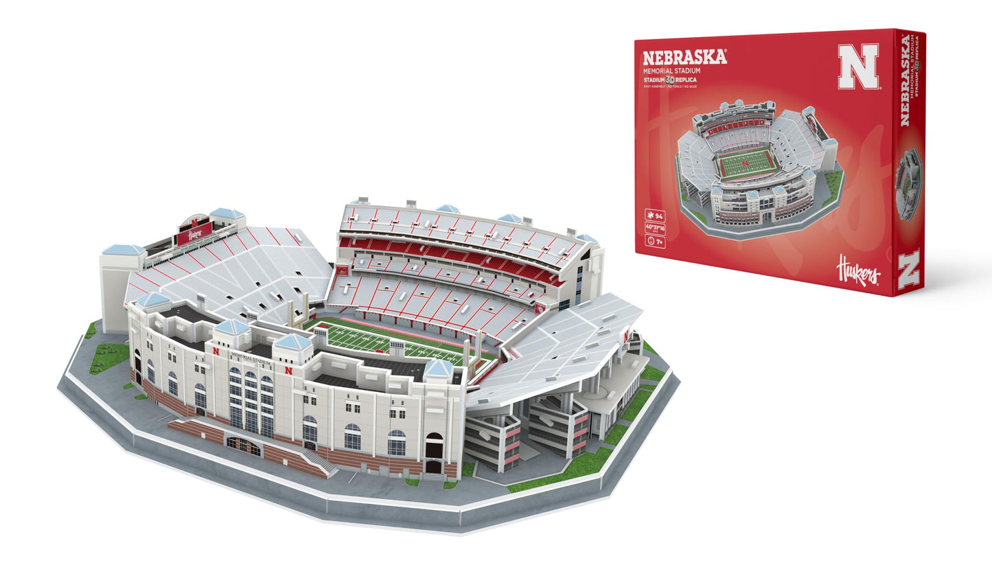 Pro-Lion 3D Jigsaw Puzzle – Memorial Stadium Lincoln, Nebraska (162 Pieces)