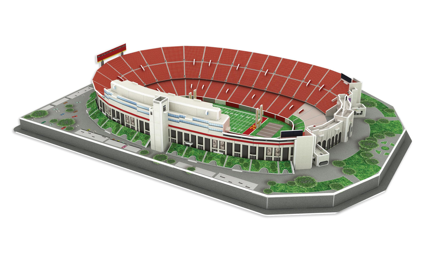 Pro-Lion 3D Jigsaw Puzzle Los Angeles Memorial Coliseum – 136 Pieces | 2 Hour Build Time | USC Football Gift