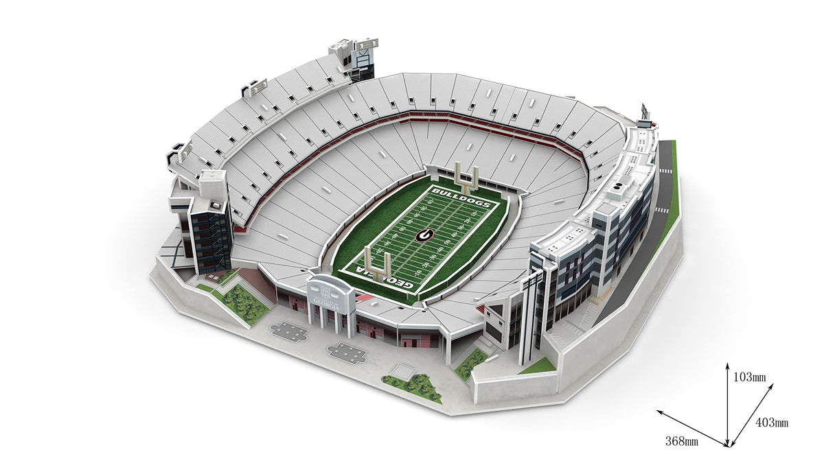 Pro-Lion Sanford Stadium 3D Puzzle – Licensed Georgia Bulldogs Building Kit (93 Pieces)
