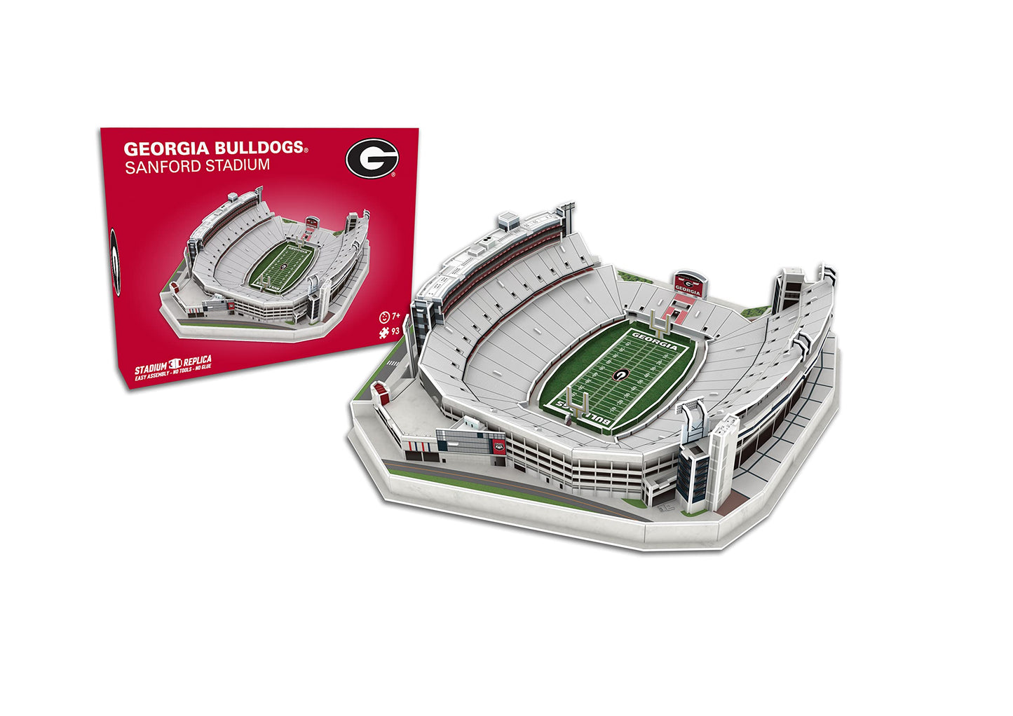 Pro-Lion Sanford Stadium 3D Puzzle – Licensed Georgia Bulldogs Building Kit (93 Pieces)