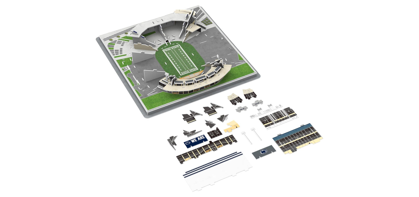 Pro-Lion Beaver Stadium 3D Jigsaw Puzzle – 134 Pieces | Penn State Nittany Lions NCAA Building Kit