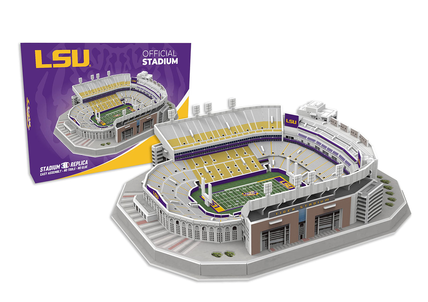 Pro-Lion Tiger Stadium 3D Jigsaw Puzzle – 88 Pieces | LSU Tigers Gift