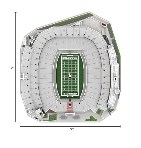 Pro-Lion Sanford Stadium 3D Puzzle – Licensed Georgia Bulldogs Building Kit (93 Pieces)