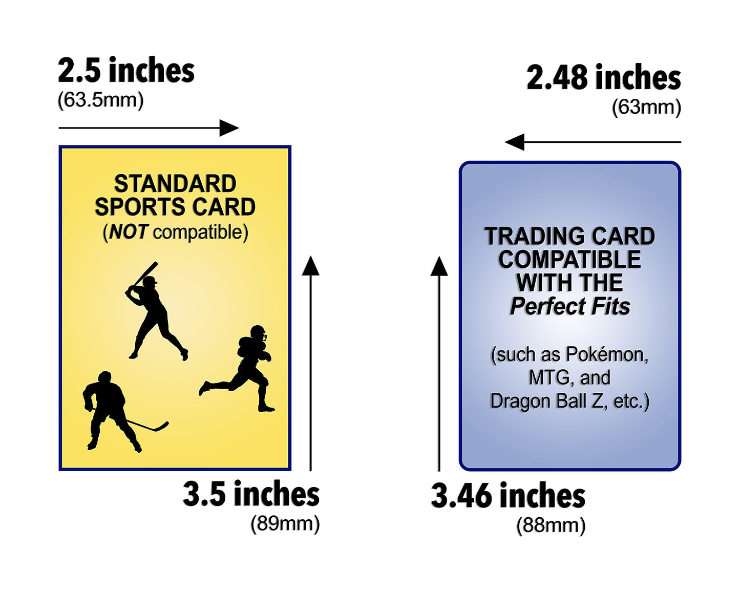 PRO SUPPORT TRADING CARD ACCESSORIES — 200 Premium Ultra-Clear Inner Sleeves (Standard Size 64x89mm)