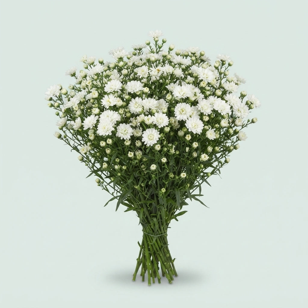 White Aster ‘Cassy’ Cut Flowers – 80cm Stems