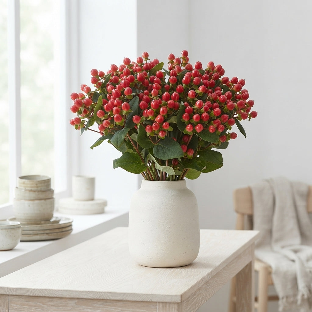 Red Hypericum ‘Alltango’ – 50cm Stems