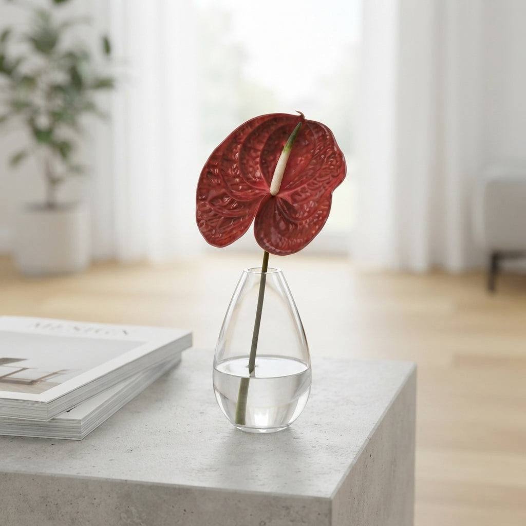 Red Anthurium Calisto Cut Flowers – 50cm Stems