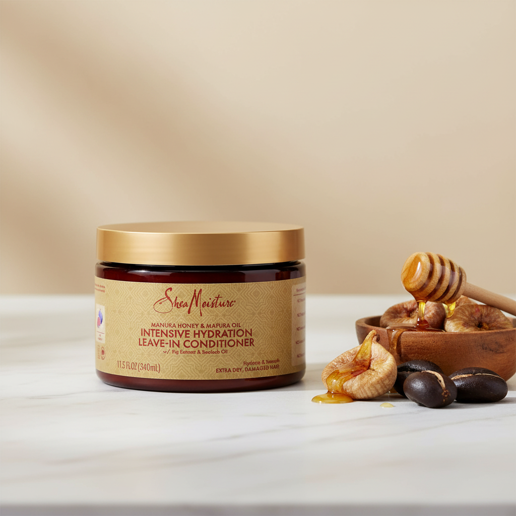 Shea Moisture Manuka Honey & Mafura Oil Intensive Hydration Leave-In Conditioner 11.5 oz / 340 ml - Deep Hydration & Frizz Control