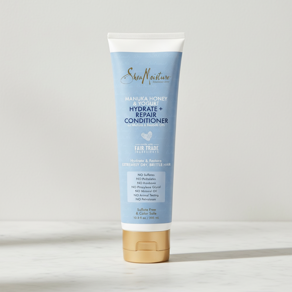 Shea Moisture Manuka Honey & Yogurt Hydrate + Repair Conditioner 10.5 oz / 305 ml - Intensive Hydration & Repair for Dry, Damaged & Curly Hair