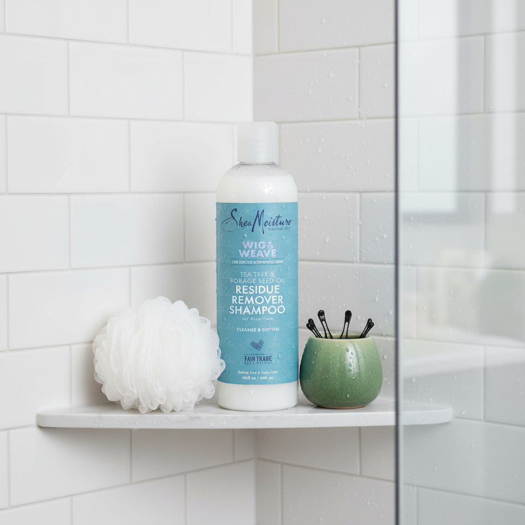 Shea Moisture Wig & Weave Residue Remover Shampoo 13 oz / 384 ml - For Wigs, Weaves & Natural Hair