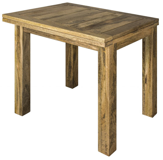 Granary Butterfly Dining Table | Distressed Oak Solid Mango Wood