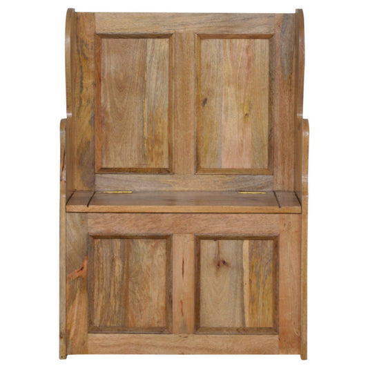 Small Monks Storage Bench | Hidden Storage