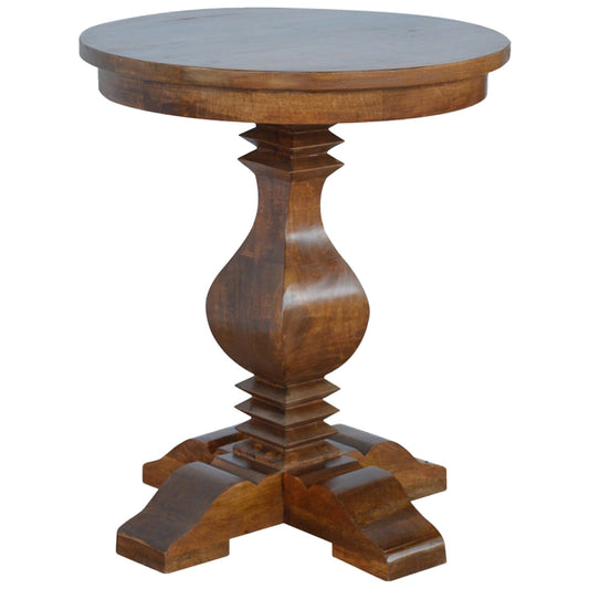 Round Pedestal Tea Table Accent Piece