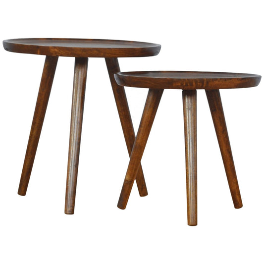 Chestnut Tray Nesting Stools Chest of Drawers
