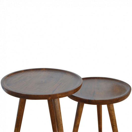 Chestnut Tray Nesting Stools Chest of Drawers