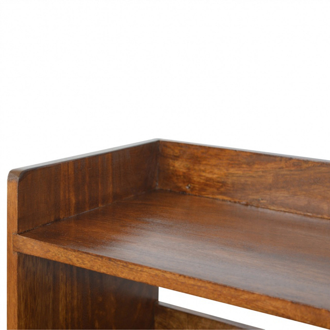 Chestnut Nordic Storage Bench | Hidden Storage