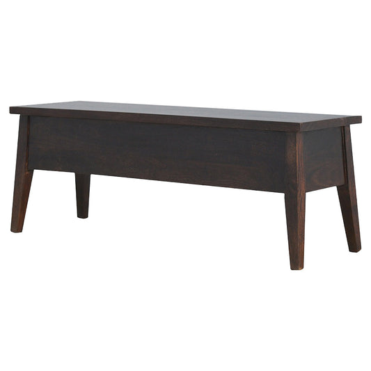 Walnut Hallway Storage Bench | Hidden Storage