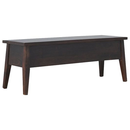 Walnut Hallway Storage Bench | Hidden Storage