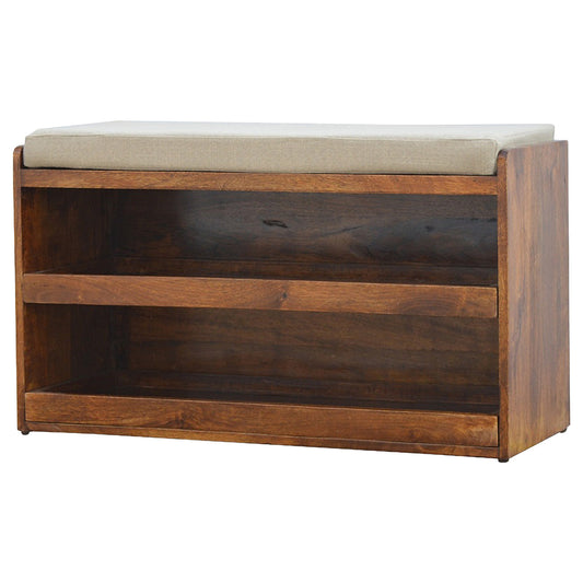Mud Linen Shoe Bench