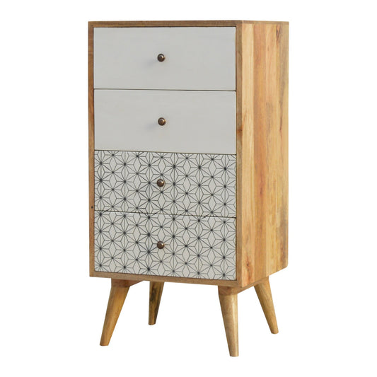 Prima Tallboy Chest of Drawers | Oak Solid Mango Wood
