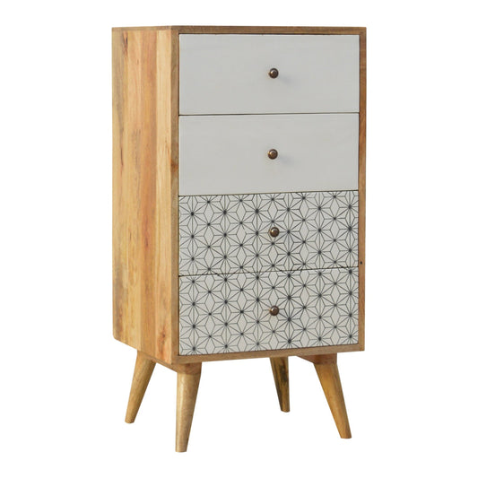 Prima Tallboy Chest of Drawers | Oak Solid Mango Wood
