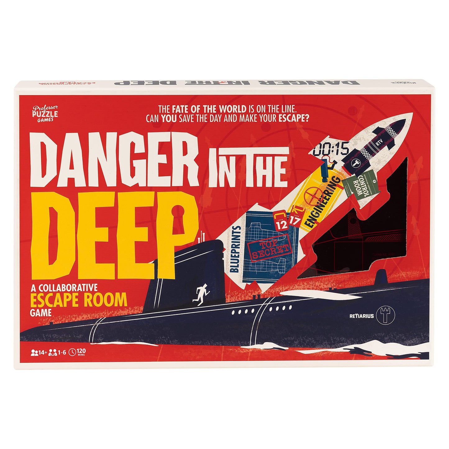 Professor PUZZLE Danger in The Deep - Escape Room Game for 1-6 Players