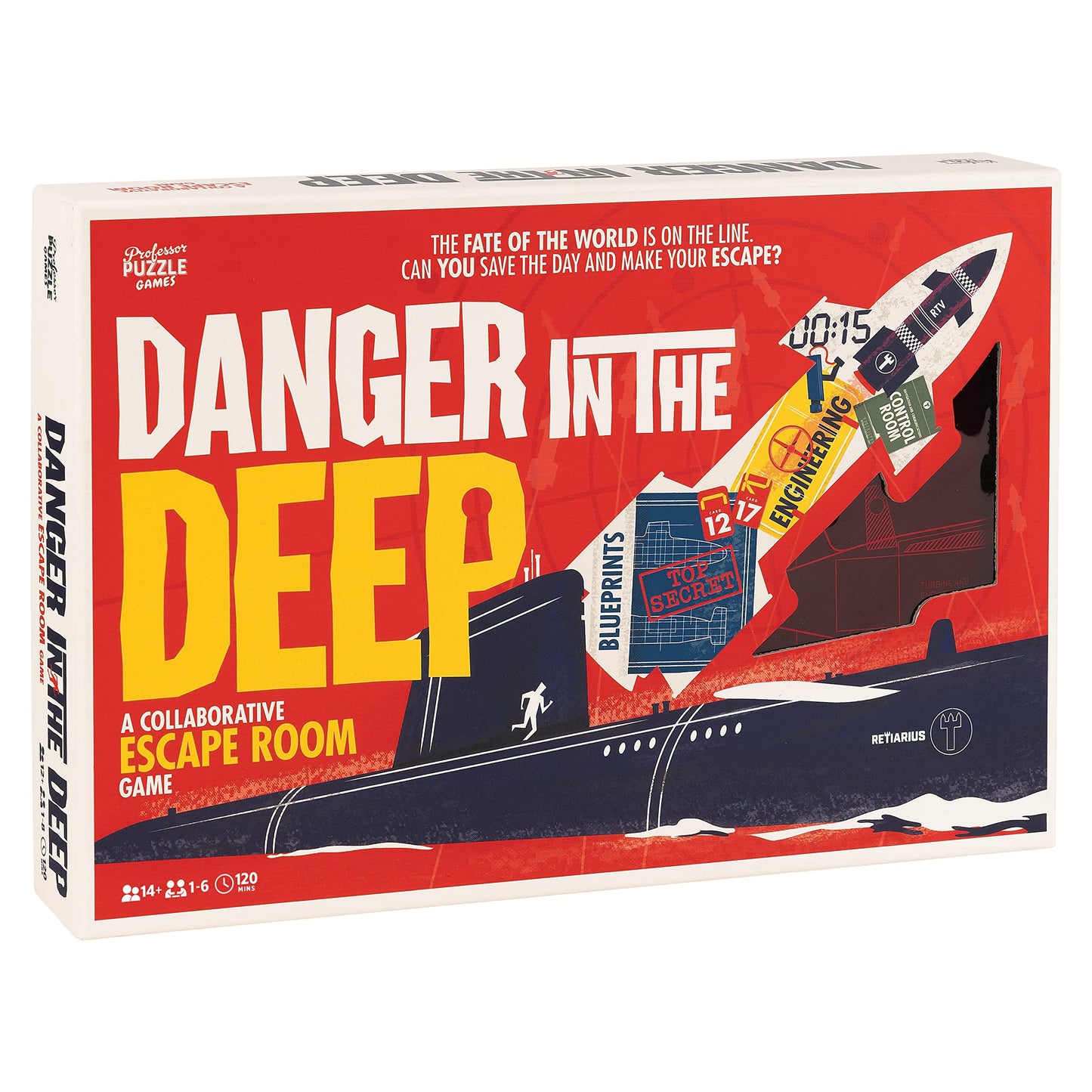 Professor PUZZLE Danger in The Deep - Escape Room Game for 1-6 Players