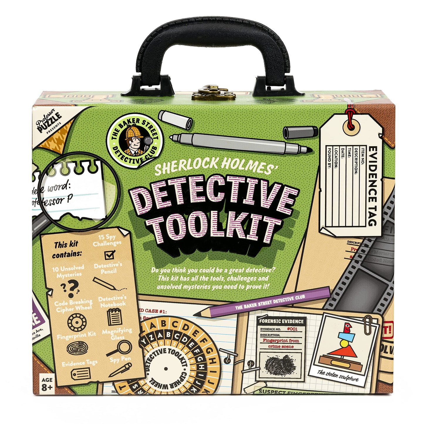 Professor PUZZLE The Detective Toolkit – Sherlock Holmes Mystery Case Kit