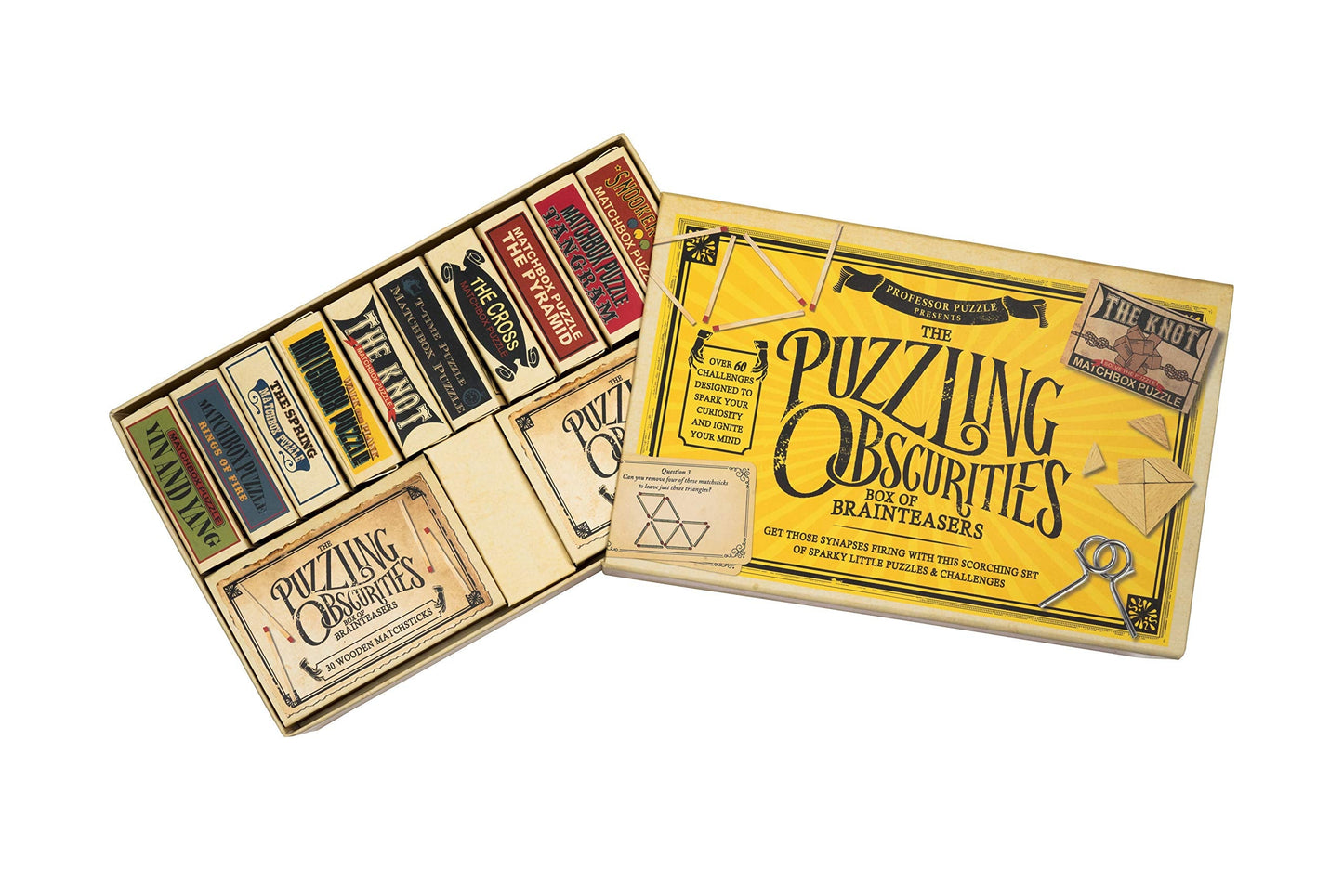 Professor PUZZLE The Obscurities Box: 10 Matchbox Puzzles & 60 Challenges