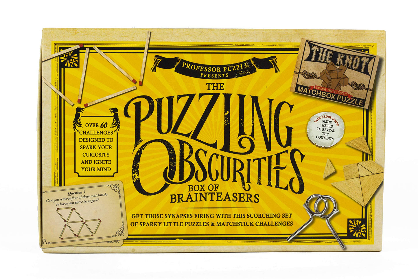 Professor PUZZLE The Obscurities Box: 10 Matchbox Puzzles & 60 Challenges