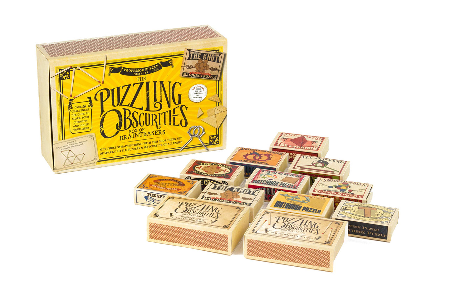 Professor PUZZLE The Obscurities Box: 10 Matchbox Puzzles & 60 Challenges