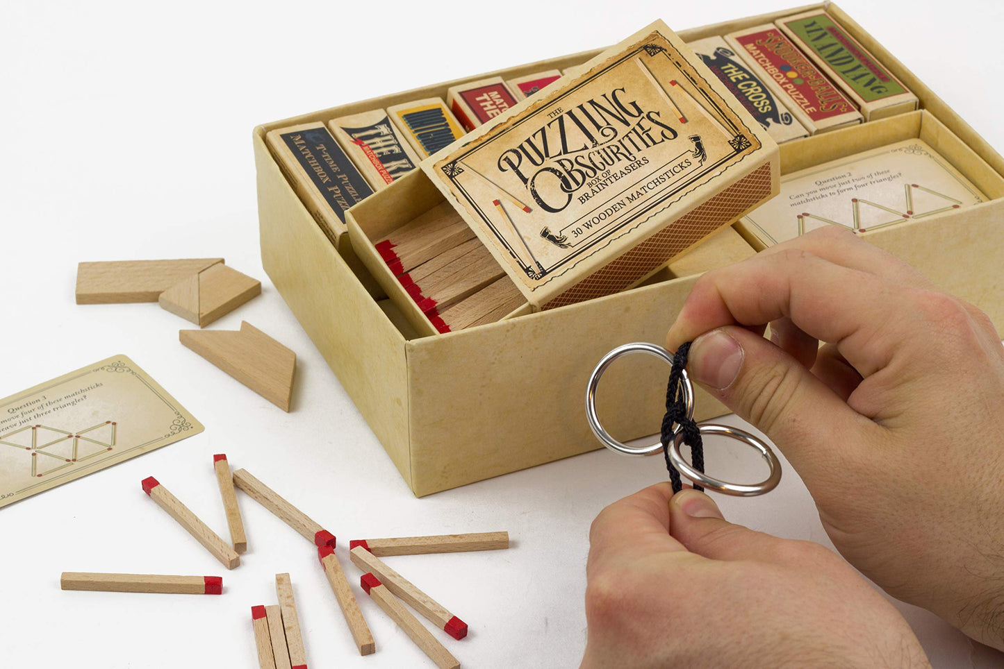 Professor PUZZLE The Obscurities Box: 10 Matchbox Puzzles & 60 Challenges