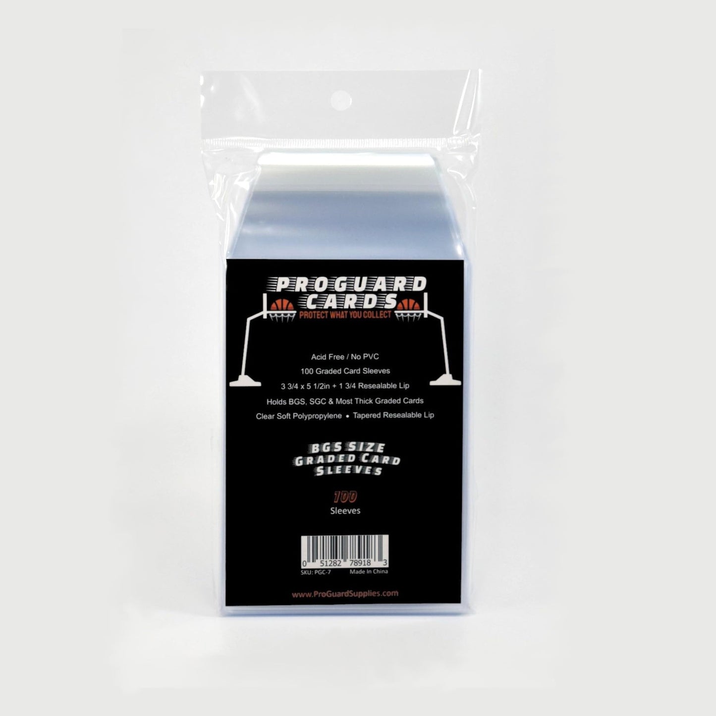 ProGuard Cards BGS Graded Card Sleeves – 100 Pack, Fits BGS & SGC Slabs