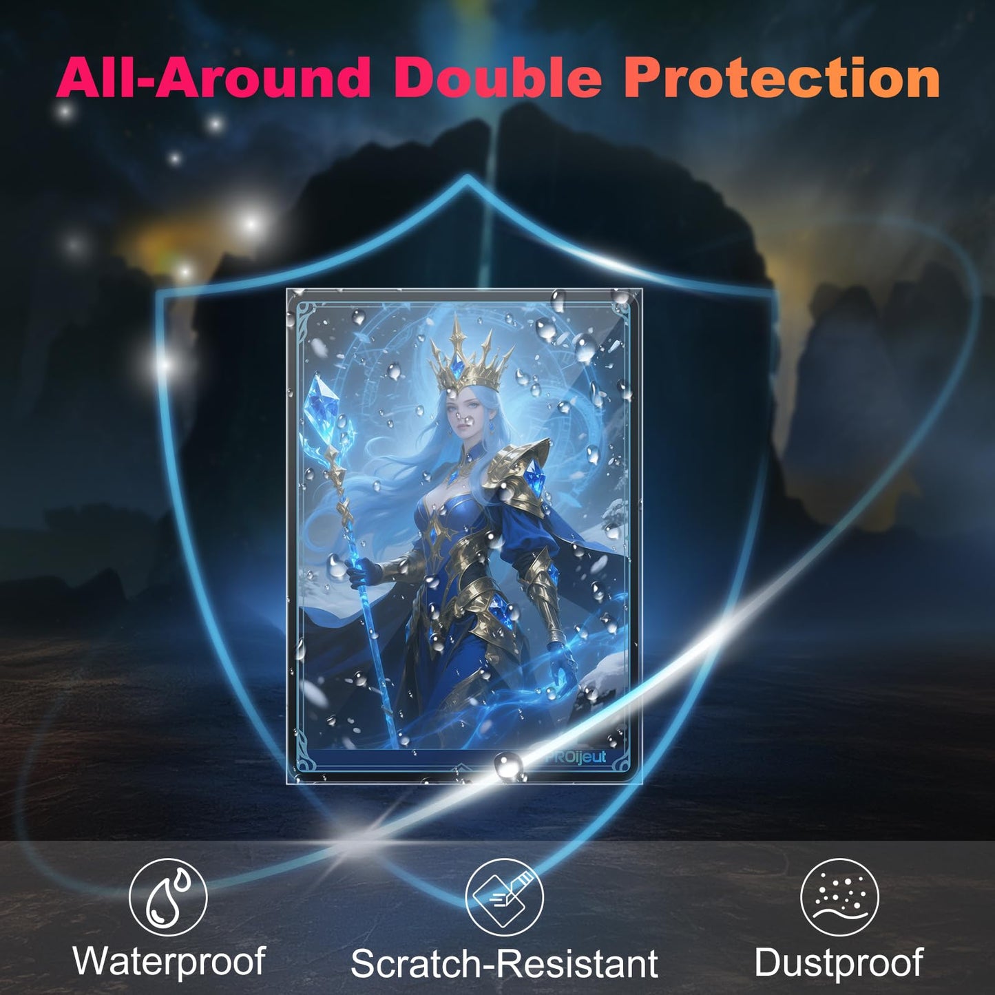 Proijeut 5000 Pack Card Sleeves Clear – Perfect Fit Inner Sleeves for Double-Sleeving 60 Microns, MTG PKM TCG