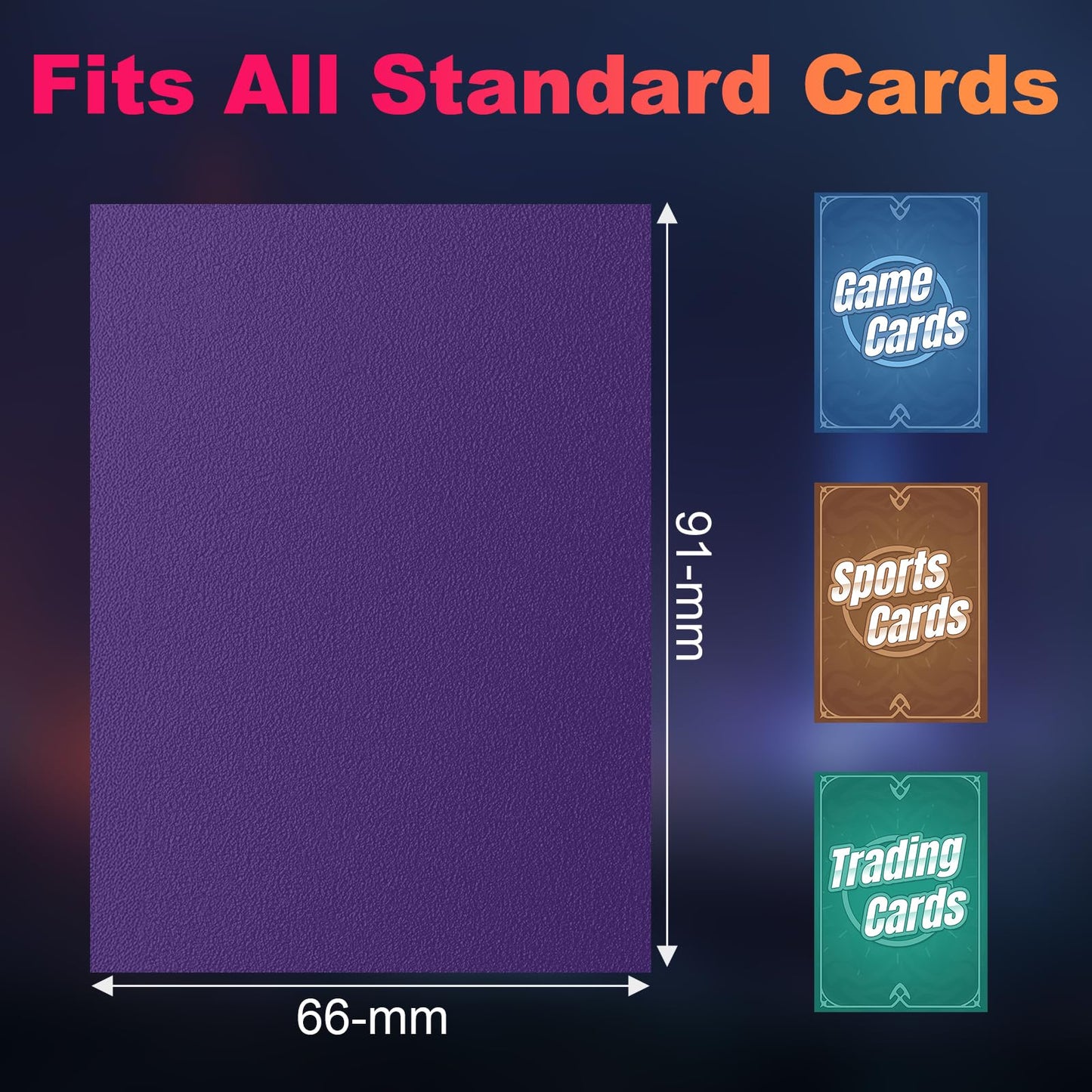 Proijeut 200 Pack Card Sleeves – Matte Dual, Opaque Back, 66x91mm, Reinforced Seams