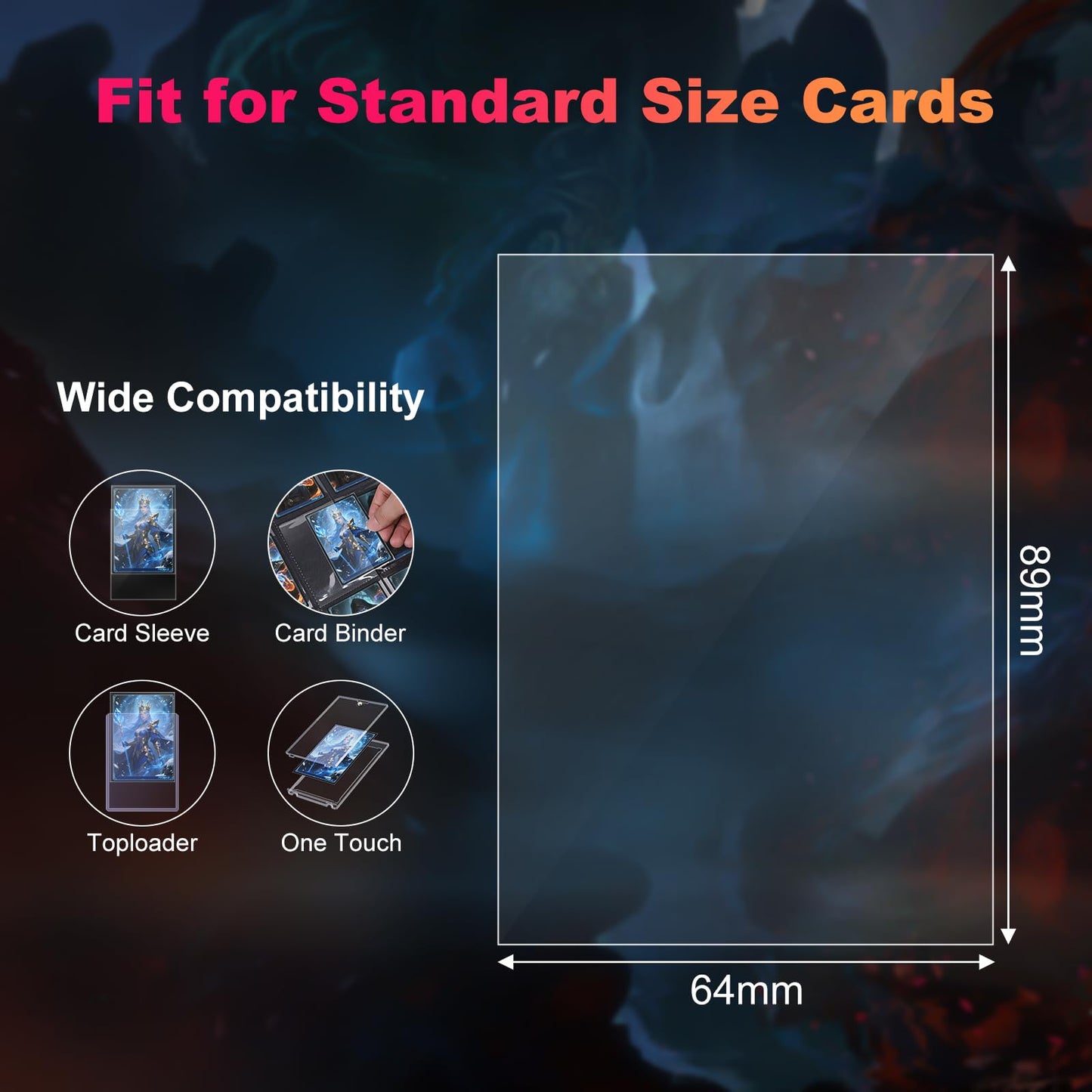 Proijeut 5000 Pack Card Sleeves Clear – Perfect Fit Inner Sleeves for Double-Sleeving 60 Microns, MTG PKM TCG