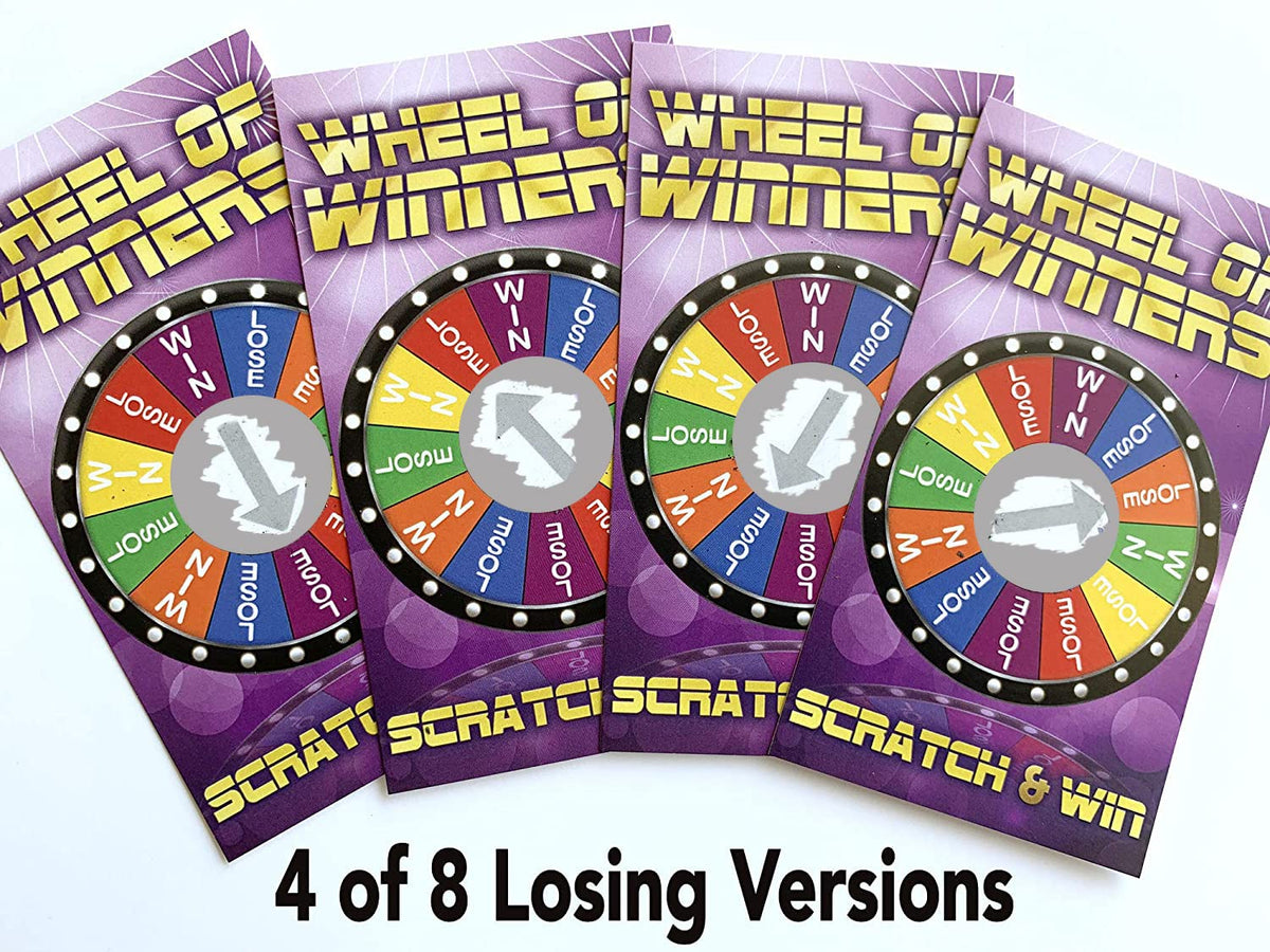 PROMO PRINTING GROUP Wheel of Winners Scratch Off Cards – 30 Pack